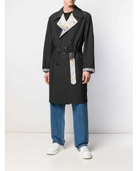 dunkelgrauer Trenchcoat von Versace Collection