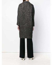 dunkelgrauer Tweed Mantel von Aspesi