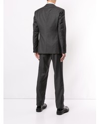 dunkelgrauer vertikal gestreifter Anzug von Giorgio Armani