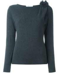 dunkelgrauer Wollpullover von Blumarine