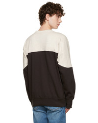 dunkelgraues bedrucktes Fleece-Sweatshirt von Isabel Marant