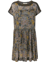 dunkelgraues bedrucktes Kleid von Etoile Isabel Marant