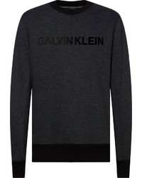 dunkelgraues bedrucktes Sweatshirt von Calvin Klein