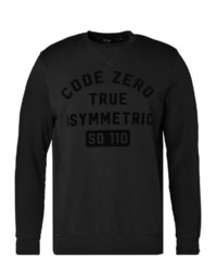 dunkelgraues bedrucktes Sweatshirt von CODE-ZERO