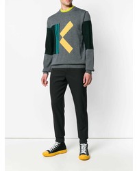 dunkelgraues bedrucktes Sweatshirt von Kenzo