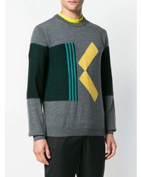 dunkelgraues bedrucktes Sweatshirt von Kenzo