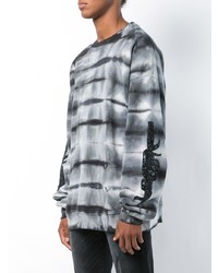 dunkelgraues bedrucktes Sweatshirt von Amiri