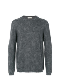 dunkelgraues bedrucktes Sweatshirt von Etro
