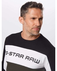 dunkelgraues bedrucktes Sweatshirt von G-Star RAW