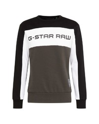 dunkelgraues bedrucktes Sweatshirt von G-Star RAW