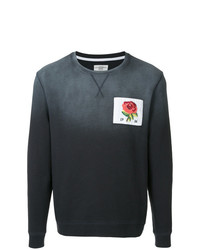 dunkelgraues bedrucktes Sweatshirt von Kent & Curwen