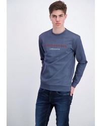 dunkelgraues bedrucktes Sweatshirt von Lindbergh