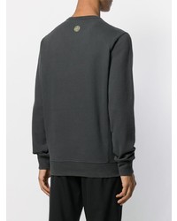 dunkelgraues bedrucktes Sweatshirt von Stone Island