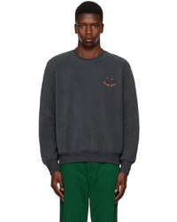 dunkelgraues bedrucktes Sweatshirt von Ps By Paul Smith