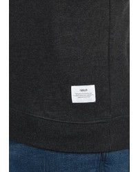 dunkelgraues bedrucktes Sweatshirt von Solid