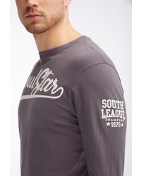 dunkelgraues bedrucktes Sweatshirt von SOULSTAR