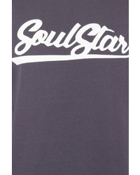 dunkelgraues bedrucktes Sweatshirt von SOULSTAR