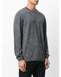 dunkelgraues bedrucktes Sweatshirt von Etro