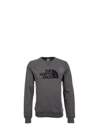 dunkelgraues bedrucktes Sweatshirt von The North Face