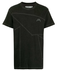 dunkelgraues bedrucktes T-Shirt mit einem Rundhalsausschnitt von A-Cold-Wall*