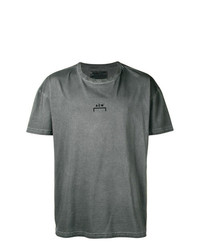 dunkelgraues bedrucktes T-Shirt mit einem Rundhalsausschnitt von A-Cold-Wall*