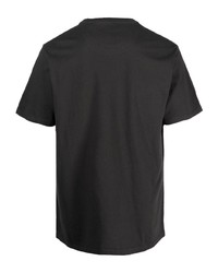 dunkelgraues bedrucktes T-Shirt mit einem Rundhalsausschnitt von Barbour