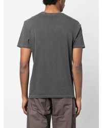 dunkelgraues bedrucktes T-Shirt mit einem Rundhalsausschnitt von Parajumpers