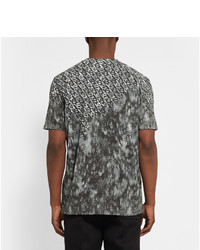 dunkelgraues bedrucktes T-Shirt mit einem Rundhalsausschnitt von Balenciaga