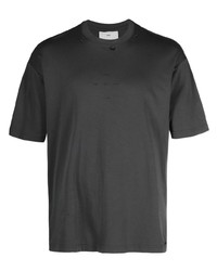 dunkelgraues bedrucktes T-Shirt mit einem Rundhalsausschnitt von Song For The Mute