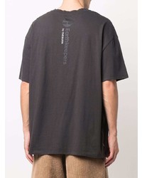 dunkelgraues bedrucktes T-Shirt mit einem Rundhalsausschnitt von Timberland