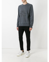 dunkelgraues besticktes Sweatshirt von Vivienne Westwood MAN