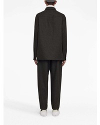 dunkelgraues Businesshemd von Jil Sander