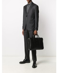 dunkelgraues Businesshemd von Z Zegna