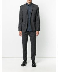 dunkelgraues Businesshemd von Jil Sander