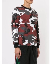 dunkelgraues Camouflage Langarmshirt von Supreme