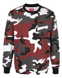 dunkelgraues Camouflage Langarmshirt von Supreme