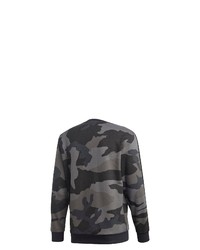 dunkelgraues Camouflage Sweatshirt von adidas Originals