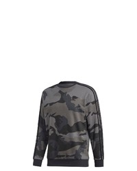 dunkelgraues Camouflage Sweatshirt von adidas Originals