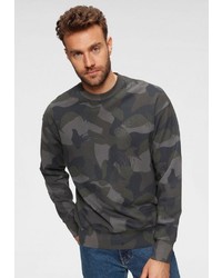 dunkelgraues Camouflage Sweatshirt von Levi's