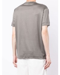 dunkelgraues Camouflage T-Shirt mit einem Rundhalsausschnitt von Emporio Armani