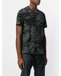 dunkelgraues Camouflage T-Shirt mit einem Rundhalsausschnitt von Polo Ralph Lauren