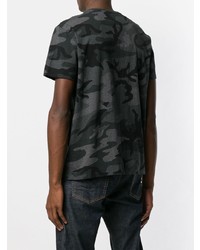 dunkelgraues Camouflage T-Shirt mit einem Rundhalsausschnitt von Polo Ralph Lauren