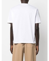 dunkelgraues Camouflage T-Shirt mit einem Rundhalsausschnitt von Lanvin