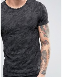 dunkelgraues Camouflage T-shirt von Blend of America