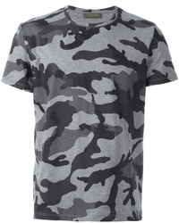 dunkelgraues Camouflage T-shirt von Valentino