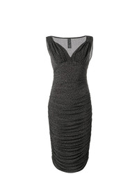 dunkelgraues figurbetontes Kleid von Norma Kamali