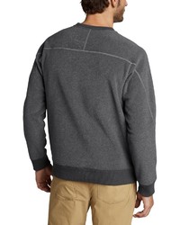 dunkelgraues Fleece-Sweatshirt von Eddie Bauer