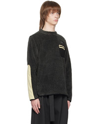 dunkelgraues Fleece-Sweatshirt von District Vision