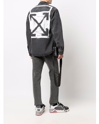 dunkelgraues Jeanshemd von Off-White