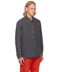 dunkelgraues Jeanshemd von Diesel